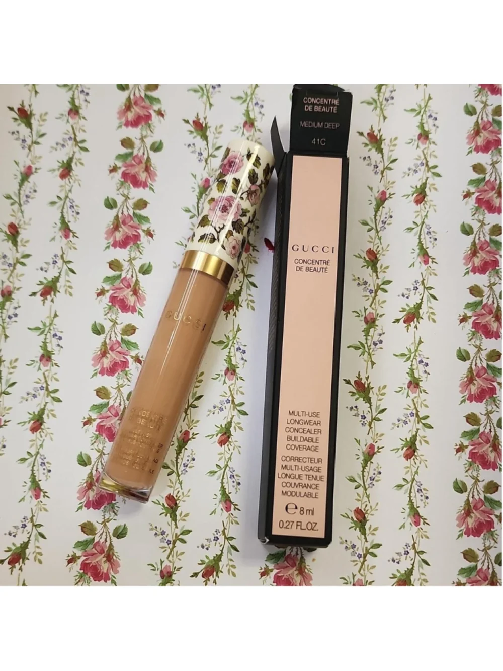 Gucci Concentre de Beute Concealer in shade 41C Medium Deep #gucci #concealer
